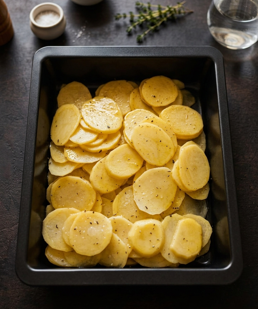 Patate al forno a moneta